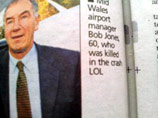 Валлийская газета извинилась за то, что подписала фото погибшего мужчины словом "LOL"
