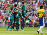 Бразильцы сенсационно уступили мексиканцам в финале футбольного турнира Олимпиады