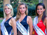 20-летняя Кьяра Данезе (на фото в центре) в настоящее время претендует на титул "Мисс Италия"