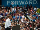 Барак Обама в рамках своей предвыборной кампании произносил речь в столичном университете Колумбуса, столицы штата Огайо
