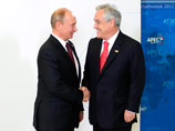 Президент России Владимир Путин и президент Чили Себастьян Пиньера(на фото-справа)