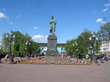Автомобильное движение будет перекрыто от станции метро "Пушкинская" до проспекта Сахарова Автомобильное движение будет перекрыто от станции метро "Пушкинская" до проспекта Сахарова