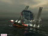 Затонувшая в Охотском море платформа "Кольская" сильно повреждена, показали видеоматериалы
