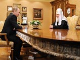 Патриарх Кирилл на встрече с президентом Владимиром Путиным