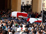 Ливанская оппозиция в воскресенье проводит демонстрацию, приуроченную к похоронам главы одной из спецслужб страны Висама аль-Хасана, ставшего одной из восьми жертв взрыва в Бейруте 19 октября