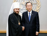Митрополит Иларион встретился с Пан Ги Муном и выступил на заседании комитета Генассамблеи ООН