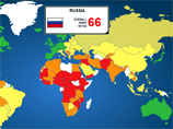 Россия не вошла в топ-50 наиболее процветающих стран, заняв в списке лишь 66 место Россия не вошла в топ-50 наиболее процветающих стран, заняв в списке лишь 66 место