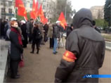 Митинг антифашистов на Суворовской площади в Москве