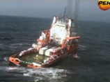 В Азовском море затонул буксир "Атолл", экипаж судна из трех человек был спасен буксиром "Василий Климов", принявшим сигнал SOS