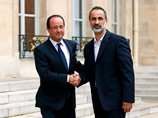 Президент Франции Франсуа Олланд в субботу принял в Елисейском дворце главу Национальной коалиции оппозиционных и революционных сил Сирии Ахмеда Муаза аль-Хатиба