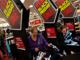 В США наступила "черная пятница", день, когда официально стартуют рождественские распродажи