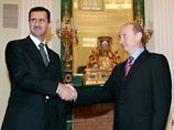 Встреча президентов Сирии и России Башара Асада и Владимира Путина в Москве, 19 декабря 2006 года