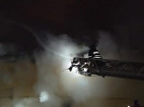 В Москве горела пристройка к ресторану, раздавались взрывы