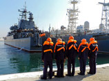 Большой десантный корабль Черноморского флота "Новочеркасск" вышел в море из Новороссийской военно-морской базы и взял курс на сирийский порт Тартус