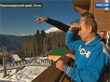 Путин вызвал ажиотаж на горнолыжном склоне в Сочи