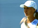 Елена Дементьева ведет в матче с Анке Хубер Елена Дементьева ведет в матче с Анке Хубер