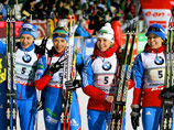 Российские биатлонистки завоевали серебро в эстафетной гонке Кубка мира 