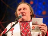 Жерар Депардье, Саранск, 6 января 2013 года Жерар Депардье, Саранск, 6 января 2013 года