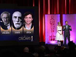 Актеры Эмма Стоун и Сет Макфарлейн, который также назначен ведущим церемонии вручения статуэток, огласили сегодня имена номинантов во время специальной пресс-конференции в театре Samuel Goldwyn в здании Американской академии киноискусства