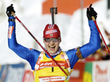 Биатлонистка Екатерина Юрьева одержала третью победу подряд на Кубке IBU
