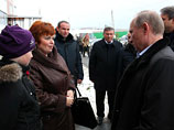 Владимир Путин посетил новый микрорайон "Надежда", построенный на возвышенности