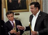 Саакашвили и Иванишвили посидели рядом на диване на приеме у грузинского патриарха