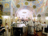 Патриарх Московский и всея Руси Кирилл совершил литургию и чин великого освящения воды в храме Христа Спасителя
