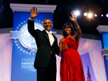 Инаугурация Обамы запомнилась бальным платьем и странными глазами первой леди, а также коллекцией фотобомб