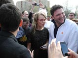 Ксения Собчак и Максим Виторган, Астрахань, апрель 2012 года Ксения Собчак и Максим Виторган, Астрахань, апрель 2012 года