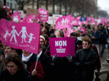 В парижской акции протеста 13 января приняли участие от 340 тысяч до 800 тысяч человек