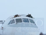 В аэропорту Казани  грузовой самолет "Руслан" столкнулся с пассажирским лайнером  Як-42