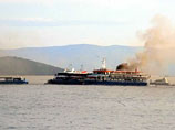 На турецком пароме, курсирующем в Мраморном море между Стамбулом и Принцевыми островами, вспыхнул пожар