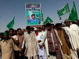Сторонники Мушаррафа, Карачи, 24 марта 2013 года
