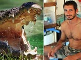 Французский матрос "запинал" австралийского крокодила, который пытался утащить его под воду