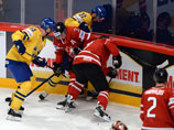 Шведы в четверг в четвертьфинальном матче переиграли канадцев в серии буллитов со счетом 3:2