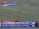 Самолет компании US Airways приземлился на брюхо в аэропорту Нью-Джерси