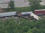Железнодорожный состав сошел во вторник с рельсов в округе Балтимор американского штата Мэриленд