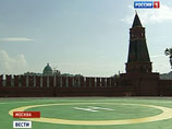 Путин воспользовался вертолетом и впервые приземлился в Кремле на специальной площадке