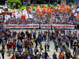 Шествие оппозиции в центре Москвы: есть задержанные, но "существенных нарушений не было" Шествие оппозиции в центре Москвы: есть задержанные, но "существенных нарушений не было"