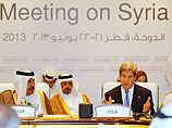 Накануне в столице Катара Керри принял участие в состоявшейся там в субботу встрече министров иностранных дел 11 стран-членов так называемой "группы друзей Сирии"