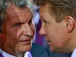 Алексей Миллер и Игорь Сечин поспорили, чья компания - крупнейший налогоплательщик в стране Алексей Миллер и Игорь Сечин поспорили, чья компания - крупнейший налогоплательщик в стране