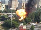 На МКАД загорелась "Газель" с газовыми баллонами: 191 взрыв. ВИДЕО