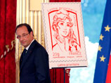 Лидер Femen попала на главную марку Франции как символ страны