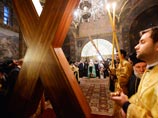 Крест Андрея Первозванного прибыл в Киев в сопровождении патриархов
