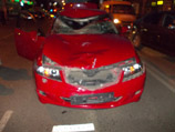 О ДТП рассказал водитель Фарид Гизатулин, сидевший за рулем красной Honda, сбившей спортсменку