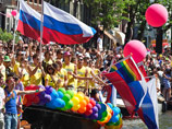 Amnesty International представила "свой вариант" российского ОМОНа на гей-параде в Амстердаме