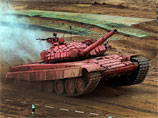 Российский красный танк выиграл международные соревнования по "танковому биатлону"