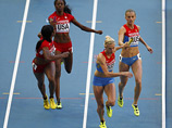 Россиянки выиграли финал в женской эстафете 4х400 м в субботу на ЧМ-2013 в "Лужниках"