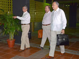 Делегация правительства Колумбии, Гавана, Куба, 23 августа 2013 года