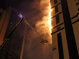 Пожар в 40-этажном доме комплекса "Грозный-Сити", 3 апреля 2013